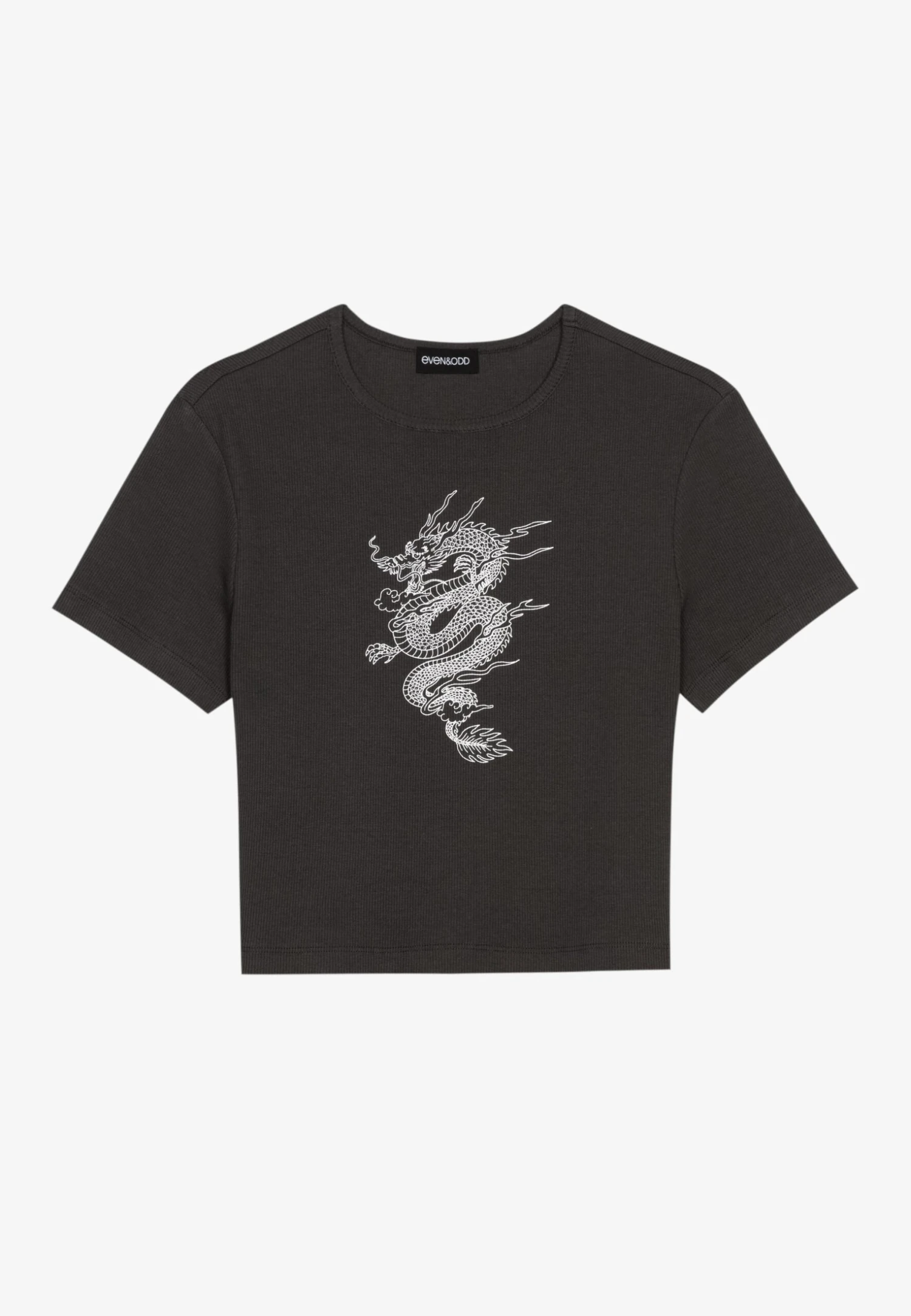 Even&Odd T-Shirts Med Print - Anthracite 6 Even&Odd T-Shirts Med Print - Anthracite - Bilde 4