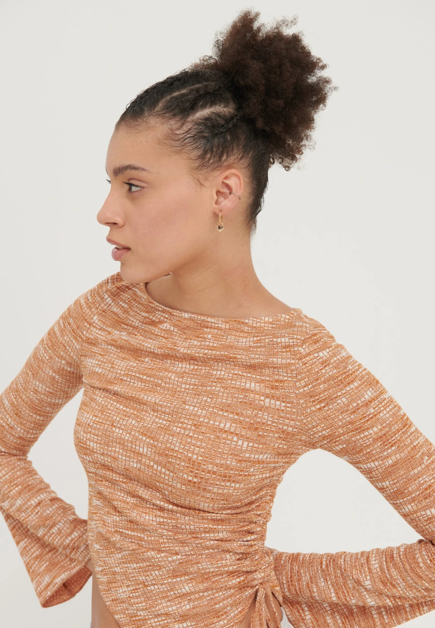 Even&Odd Topper Langermet - Orange 3 Even&Odd Topper Langermet - Orange