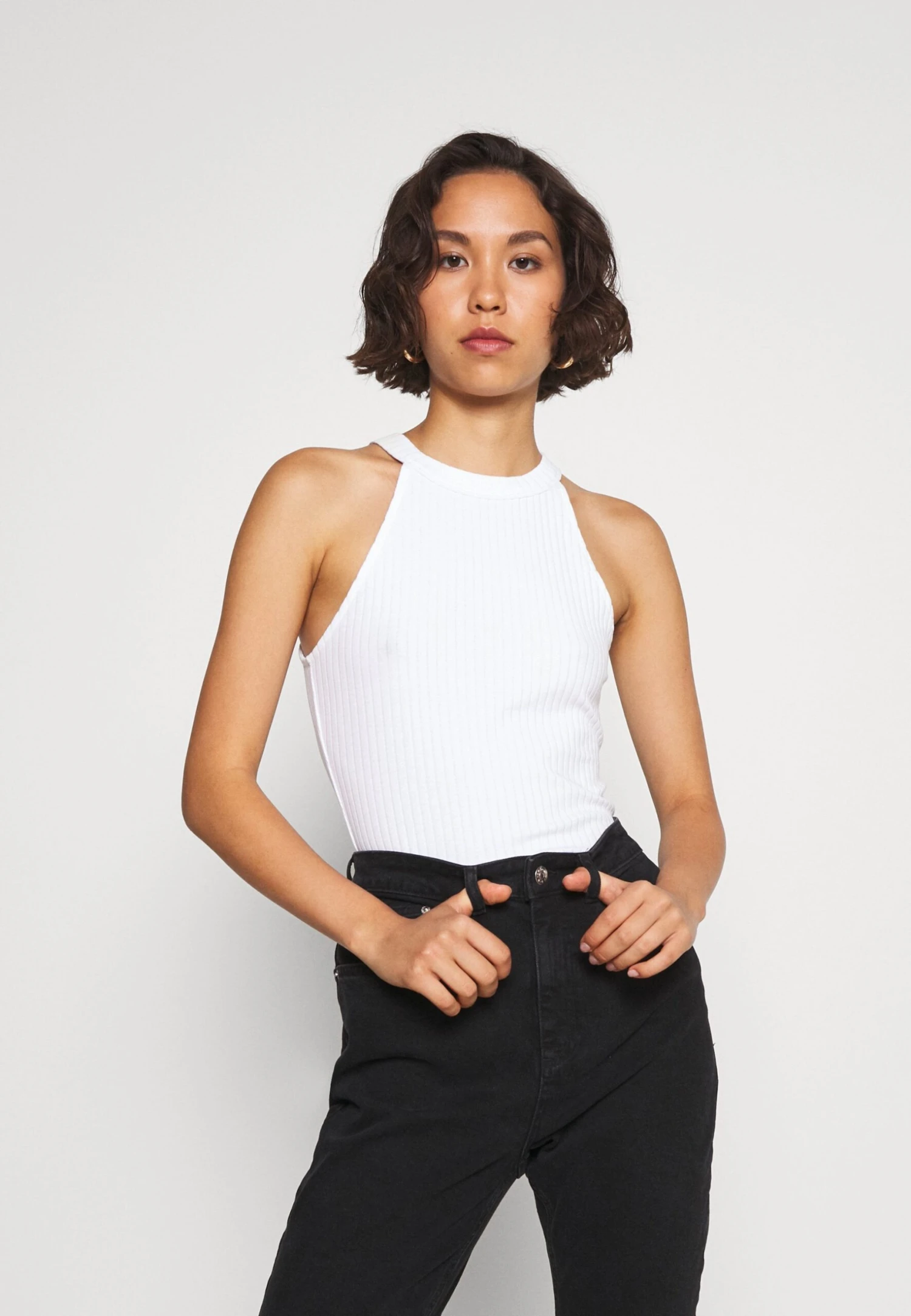 Even&Odd 2 Pack - Topper - White/Black 4 Even&Odd 2 Pack - Topper - White/Black - Bilde 2