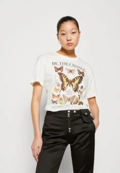 Even&Odd T-Shirts Med Print - Off-White -Even&Odd 0be667ed18b0471eb24a27bf809d8658