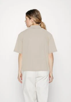 Even&Odd Linen-Mix Button Down Blouse - Skjorte - Beige -Even&Odd 0c42a8f256c6472ebc62eae26f7976db