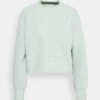 Even&Odd Moss Stitch Jumper - Strikkegenser - Light Green