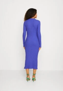 Even&Odd Circ Long Sleeves Midi High Slit Dress - Strikket Kjole - Blue 10 Even&Odd Circ Long Sleeves Midi High Slit Dress - Strikket Kjole - Blue -Even&Odd 1160c199d8e24ff484e5e2971709ba26