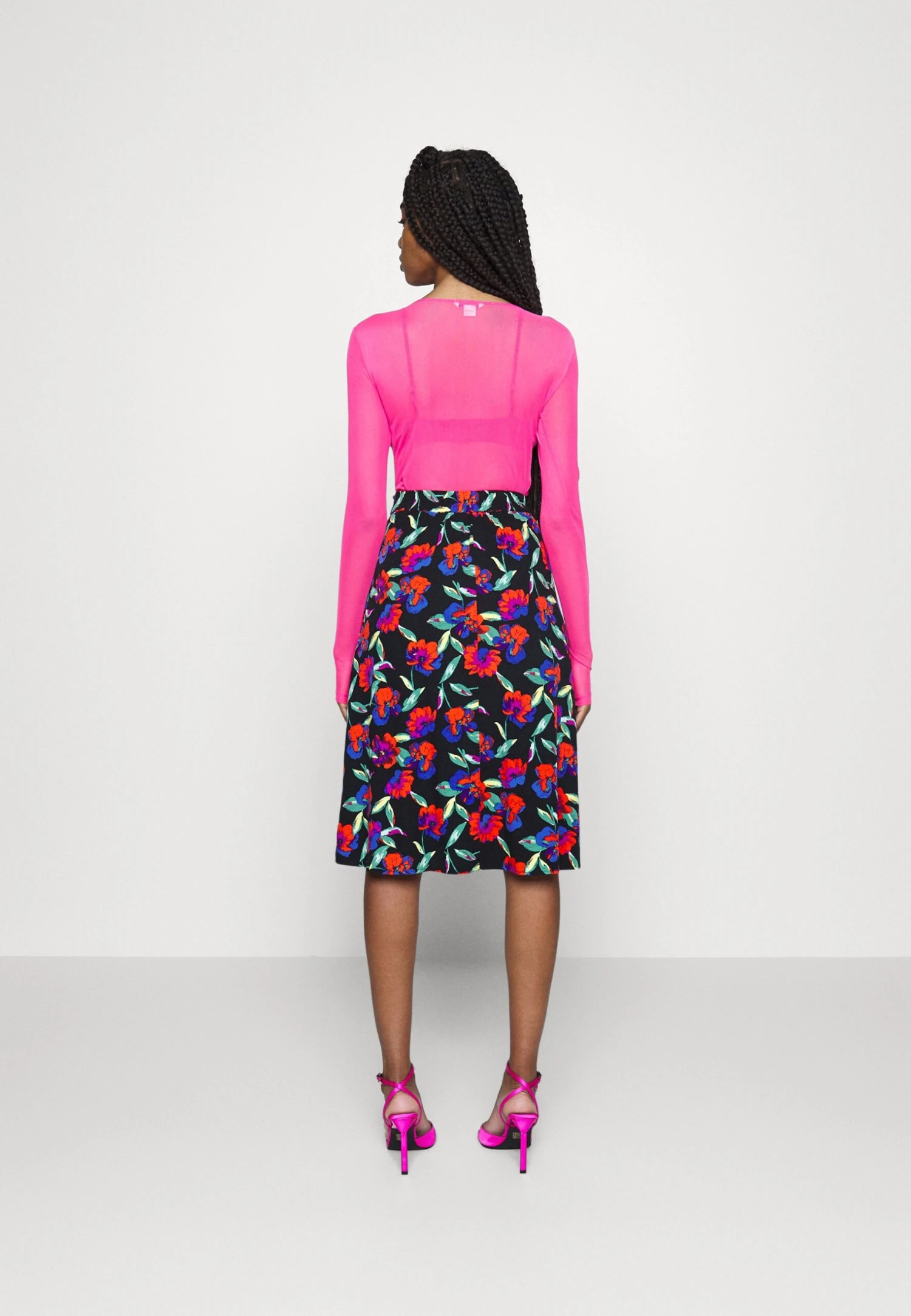 Even&Odd Midi Skirt With Shell Fabric - A-Line Skjørt - Multicoloured 5 Even&Odd Midi Skirt With Shell Fabric - A-Line Skjørt - Multicoloured - Bilde 3