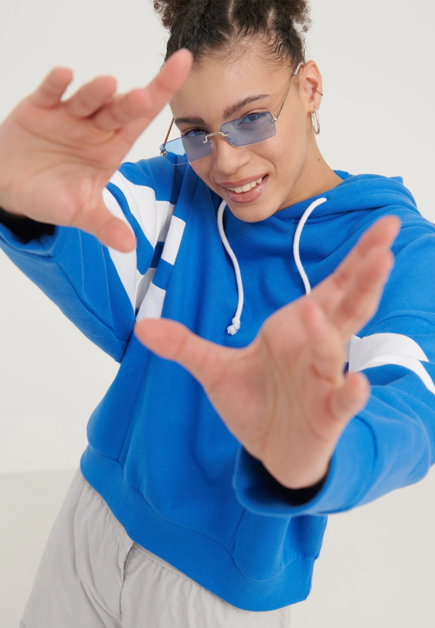 Even&Odd Sweatshirt - Blue/White 7 Even&Odd Sweatshirt - Blue/White - Bilde 5