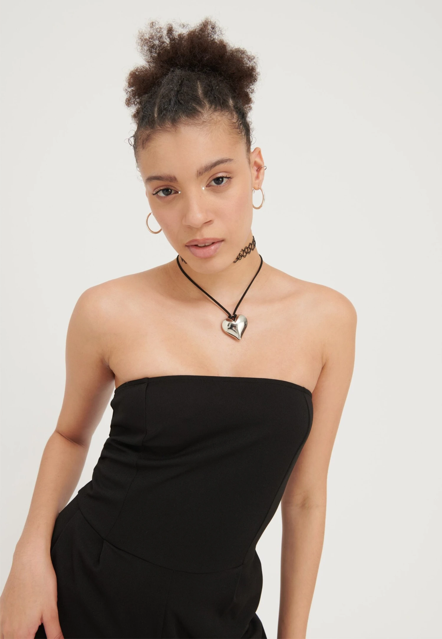 Even&Odd Bandeau Wide Leg Jumpsuit - Jumpsuit - Black 7 Even&Odd Bandeau Wide Leg Jumpsuit - Jumpsuit - Black - Bilde 5