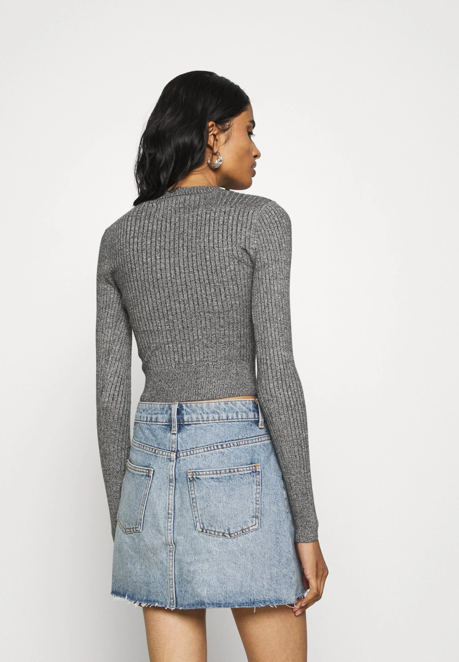 Even&Odd 2 Pack - Strikkegenser - Mottled Grey 6 Even&Odd 2 Pack - Strikkegenser - Mottled Grey - Bilde 4