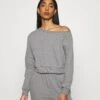 Even&Odd Off Shoulder&Jogger Set - Sweatshirt - Mottled Grey 1 Even&Odd Off Shoulder&Jogger Set - Sweatshirt - Mottled Grey -Even&Odd 1f61bd90f9104baab3e2805e0ea0fa4a