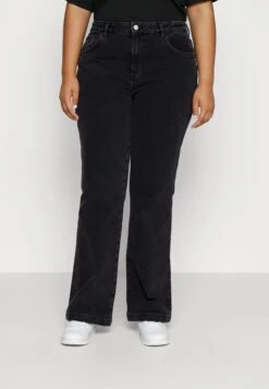 Young Washed Clean Kick Flare- Jeans Bootcut - Black Denim