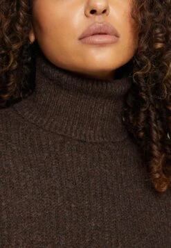 Even&Odd Strikket Kjole - Dark Brown -Even&Odd 23bbf19227f14f91a251f2dcade80cd9