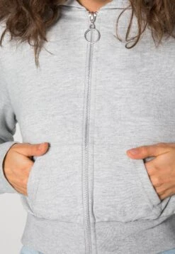 Even&Odd Sweatjakke - Mottled Light Grey -Even&Odd 25e686628ece4d0c9b1e838fa8842f53