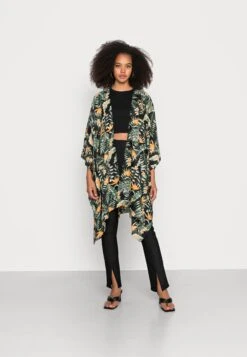 Even&Odd Lett Jakke - Black/Green/Yellow