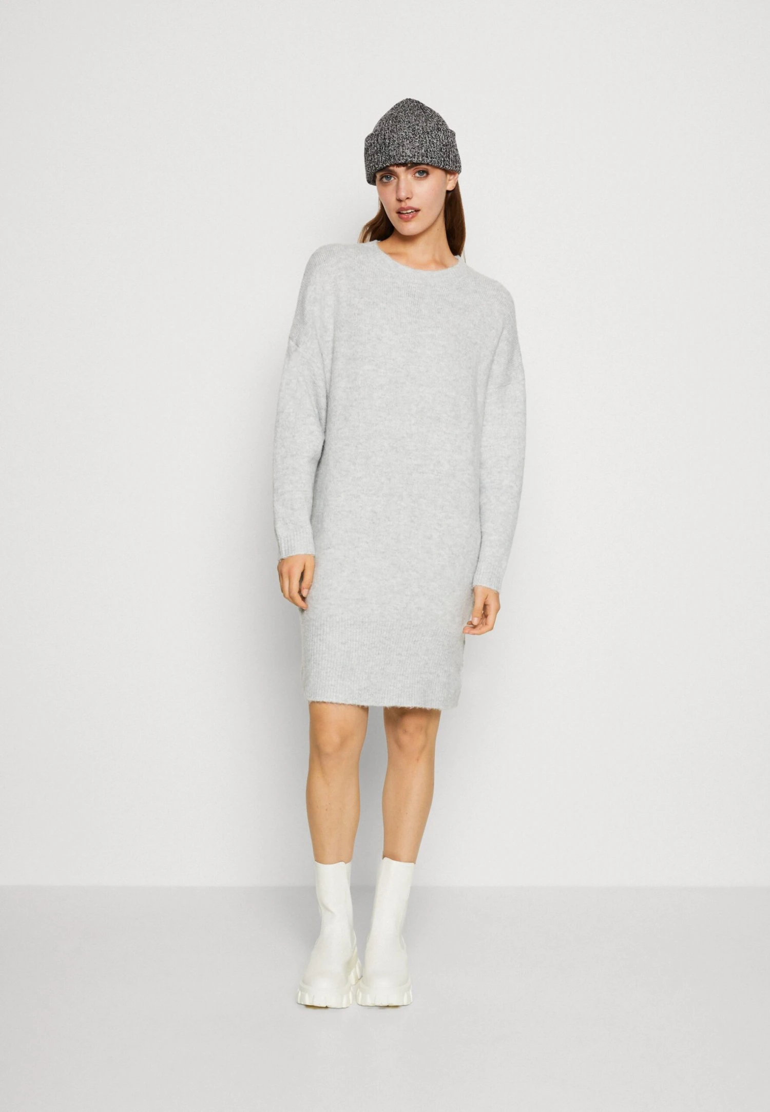 Even&Odd Strikket Kjole - Grey 4 Even&Odd Strikket Kjole - Grey - Bilde 2