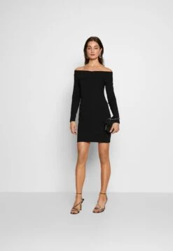 Even&Odd Basic - Off-Shoulder Mini Long Sleeves Dress - Etuikjole - Black 9 Even&Odd Basic - Off-Shoulder Mini Long Sleeves Dress - Etuikjole - Black -Even&Odd 3fbf77345ffc47fe87829d97aaf48a1a