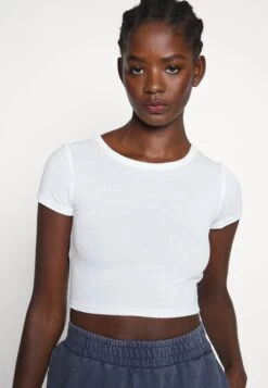 Even&Odd 2 Pack - T-Shirts - Black/White -Even&Odd 3fe389ff461440949e2e29428a34b98e