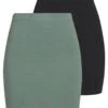 Even&Odd 2 Pack - Miniskjørt - Khaki/Black 1 Even&Odd 2 Pack - Miniskjørt - Khaki/Black -Even&Odd 4771ba3ccd8a4358af788465ae60352f
