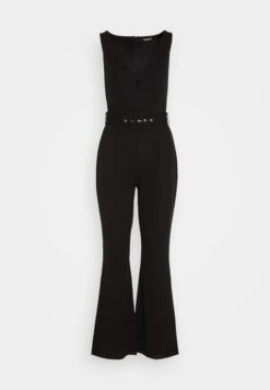 Even&Odd Going Out Low V Neck Flared Leg Belted - Jumpsuit - Black 12 Even&Odd Going Out Low V Neck Flared Leg Belted - Jumpsuit - Black -Even&Odd 487f86e2ccdb418dbe84030d361b6ec6