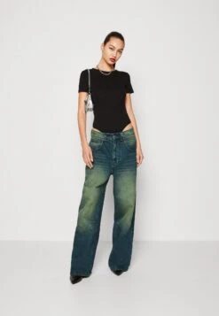 Even&Odd 2 Pack - T-Shirts - Black/Taupe