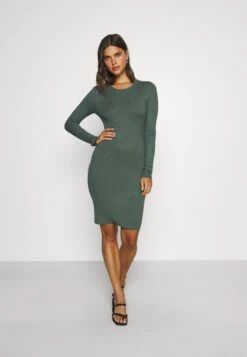 Even&Odd Crew Ausschnitt Ripp Basic Bodycon Mini Strickkleid - Etuikjole - Green 9 Even&Odd Crew Ausschnitt Ripp Basic Bodycon Mini Strickkleid - Etuikjole - Green -Even&Odd 4aeba7d857e64a25a24c367ee173191c
