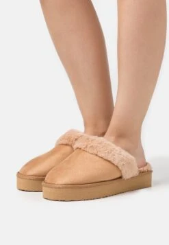 Even&Odd Platform - Tøfler - Cognac