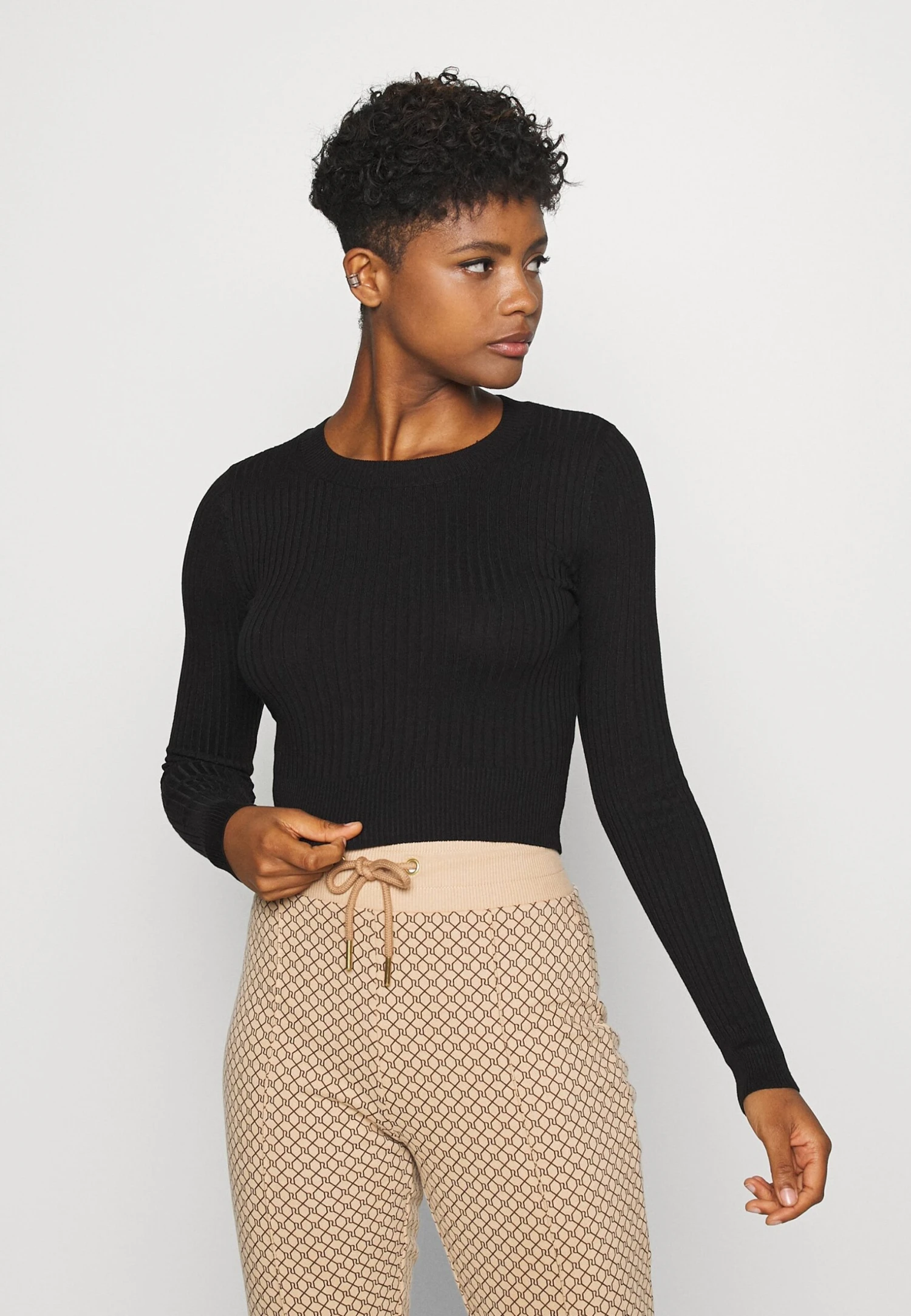 Even&Odd 2 Pack - Strikkegenser - Black/Sand 6 Even&Odd 2 Pack - Strikkegenser - Black/Sand - Bilde 4