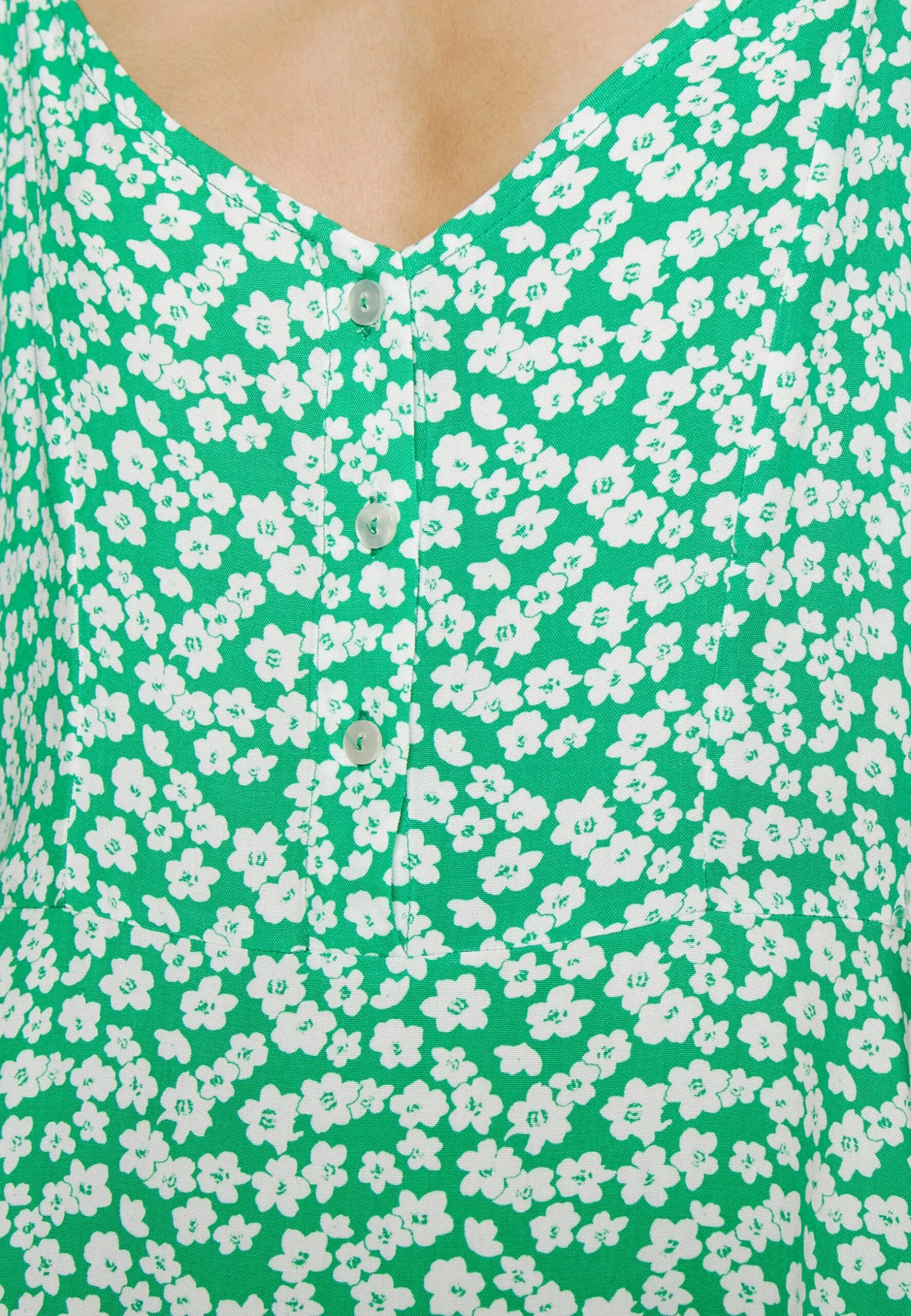 Even&Odd Kjole - Green/White 7 Even&Odd Kjole - Green/White - Bilde 5