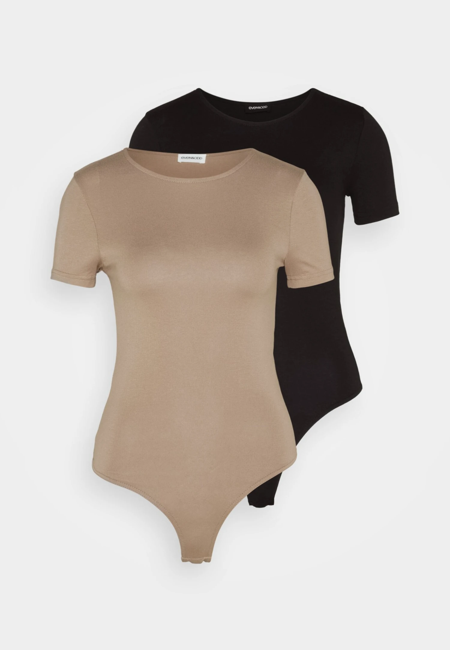 Even&Odd 2 Pack - T-Shirts - Black/Taupe 8 Even&Odd 2 Pack - T-Shirts - Black/Taupe - Bilde 6