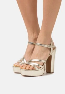 Even&Odd Sandaler Med Høye Hæler - Gold