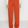 Wide Leg Trousers - Bukse -Brown