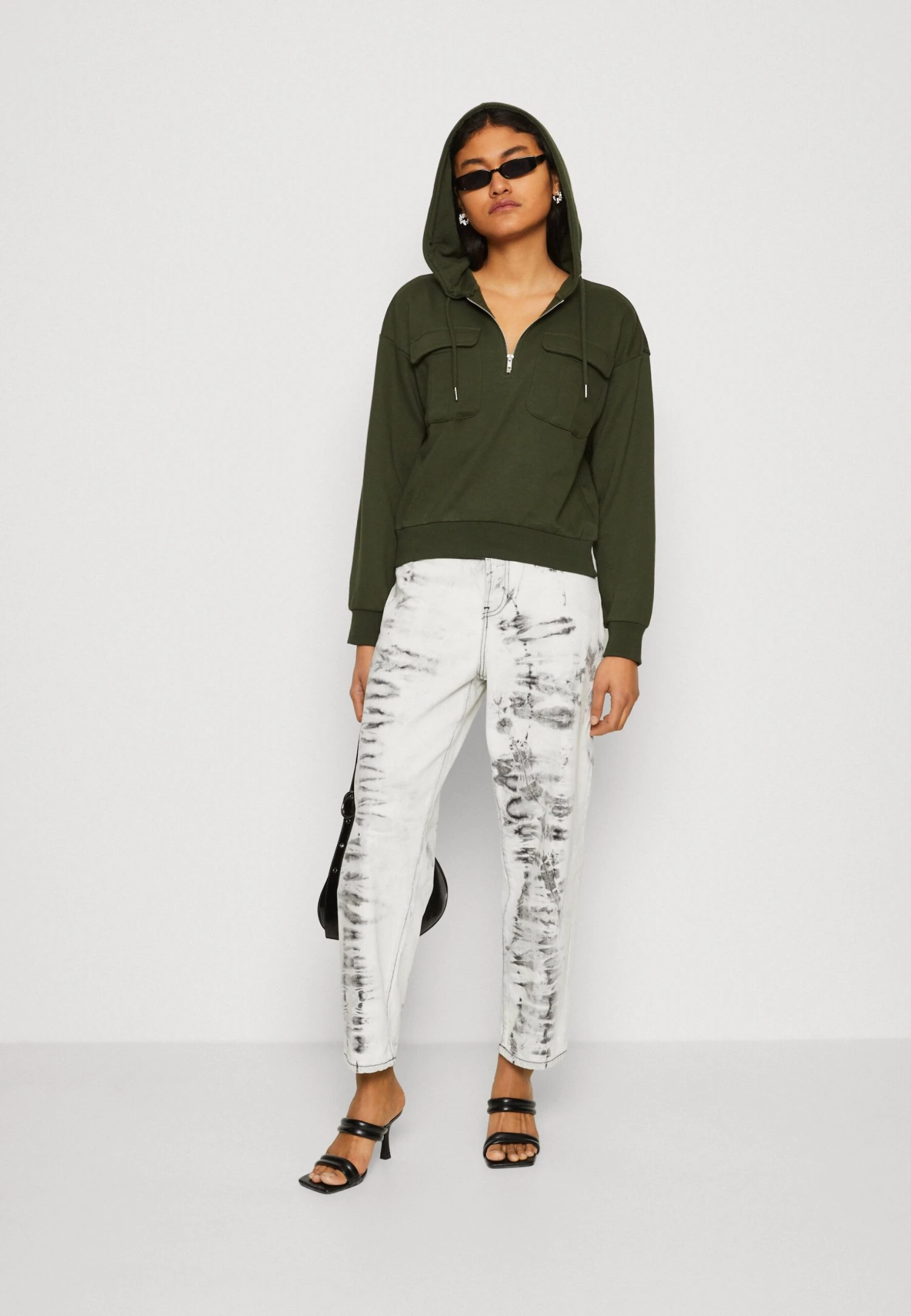 Even&Odd Sweatshirt - Dark Green 4 Even&Odd Sweatshirt - Dark Green - Bilde 2