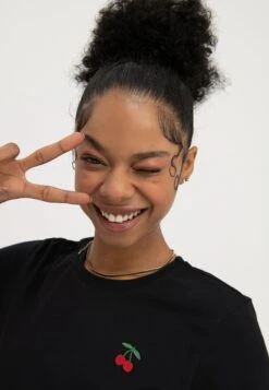 Even&Odd 2 Pack - T-Shirts - Black/White -Even&Odd 673111c838ec4ac7abf95aa2bce2f9a0