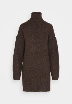 Even&Odd Strikket Kjole - Dark Brown -Even&Odd 6d53318ecba441bcab6235dc0caaba1b