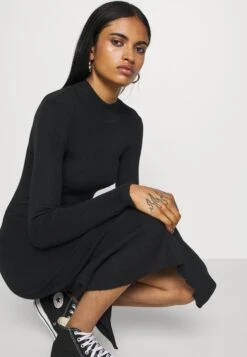 Even&Odd Strikket Kjole - Black -Even&Odd 6eda26c6362d4c37b77ac1ca7144aadb