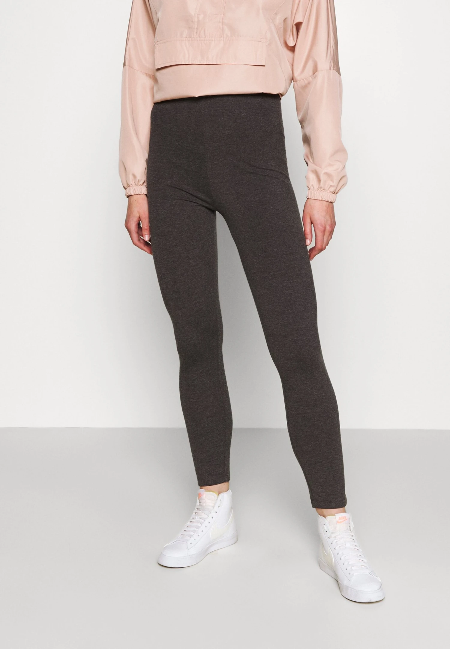 Even&Odd High Waisted Leggings 2 Pack- Leggings - Black/Mottled Dark Grey 4 Even&Odd High Waisted Leggings 2 Pack- Leggings - Black/Mottled Dark Grey - Bilde 2