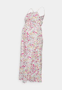 Woven_Mama_Midi Summer Dress- Jerseykjole - White/Yellow -Even&Odd 7029cb30af3d473eb2638e3ef6a256a8