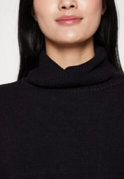 Even&Odd Rollkragen Mini Basic Strickkleid - Strikket Kjole - Black -Even&Odd 7058de063cf24d9e9553213a59f1eba2