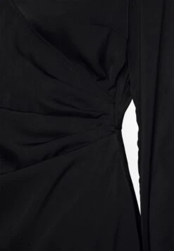 Even&Odd Woven Drape Mini Dress- Cocktailkjole - Black -Even&Odd 72f082aef95f4dcc93f44e05fb280d19