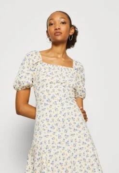 Even&Odd Kjole - Beige/Blue/Multi-Coloured -Even&Odd 764709b21f6e4cd28306ddd44e7106a3