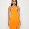Even&Odd Strappy Mini Bodycon Dress- Jerseykjole - Orange