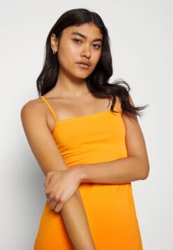 Even&Odd Strappy Mini Bodycon Dress- Jerseykjole - Orange -Even&Odd 80e5c89b697c436eb211f288886601c1