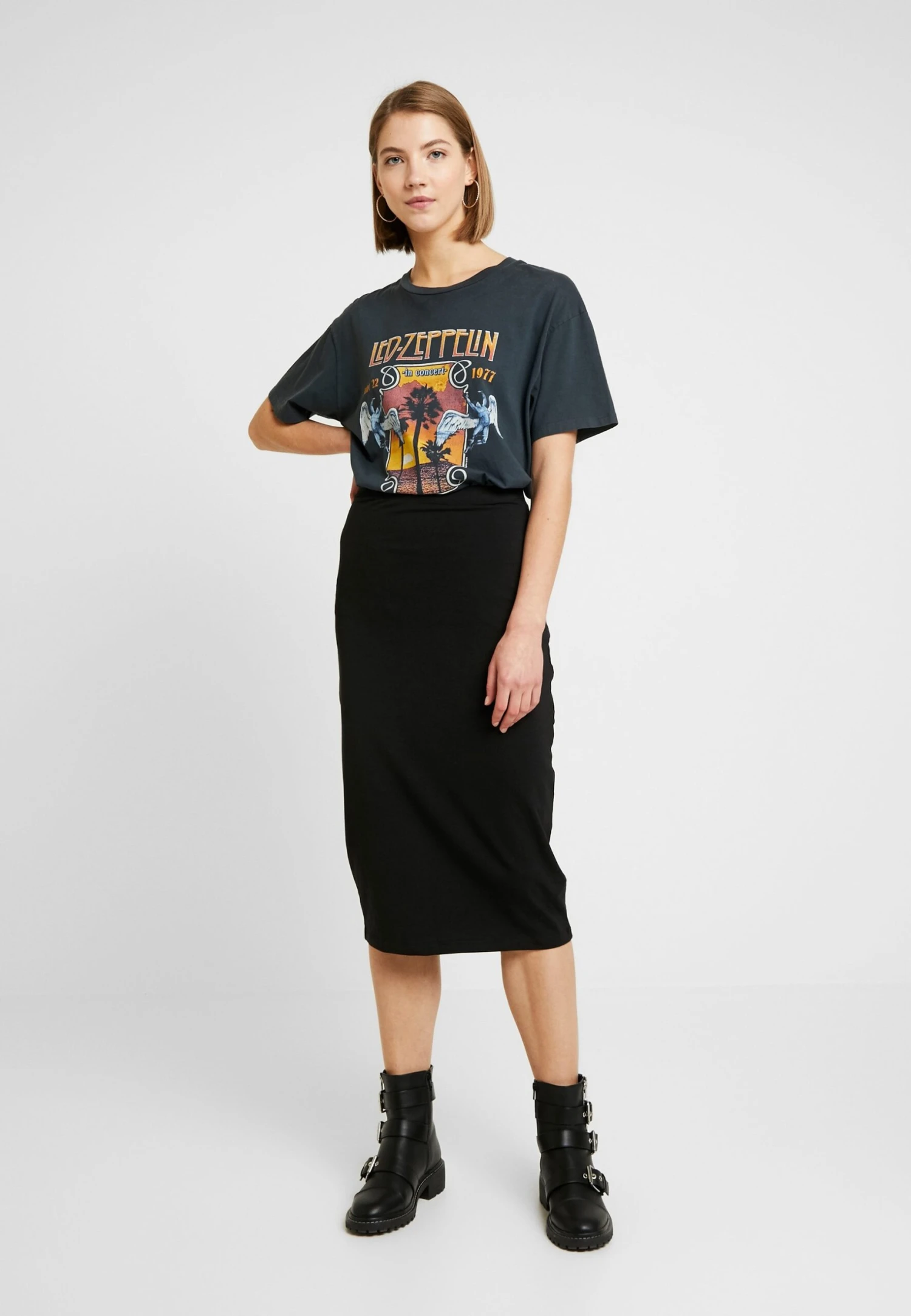 Even&Odd 2 Pack - Blyantskjørt - Black/ Grey 4 Even&Odd 2 Pack - Blyantskjørt - Black/ Grey - Bilde 2