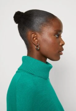 Even&Odd Rollkragen Mini Basic Strickkleid - Strikket Kjole - Green -Even&Odd 90ae3ed096304f76b4b8f2c76e879f9a