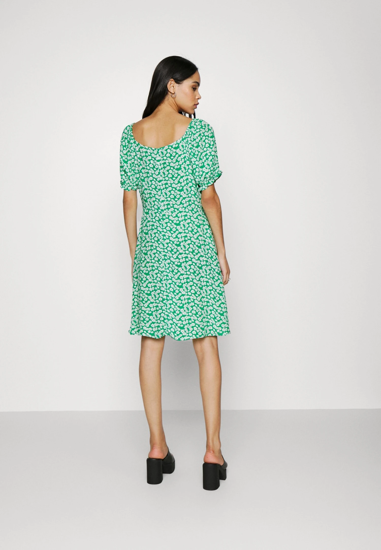 Even&Odd Kjole - Green/White 5 Even&Odd Kjole - Green/White - Bilde 3