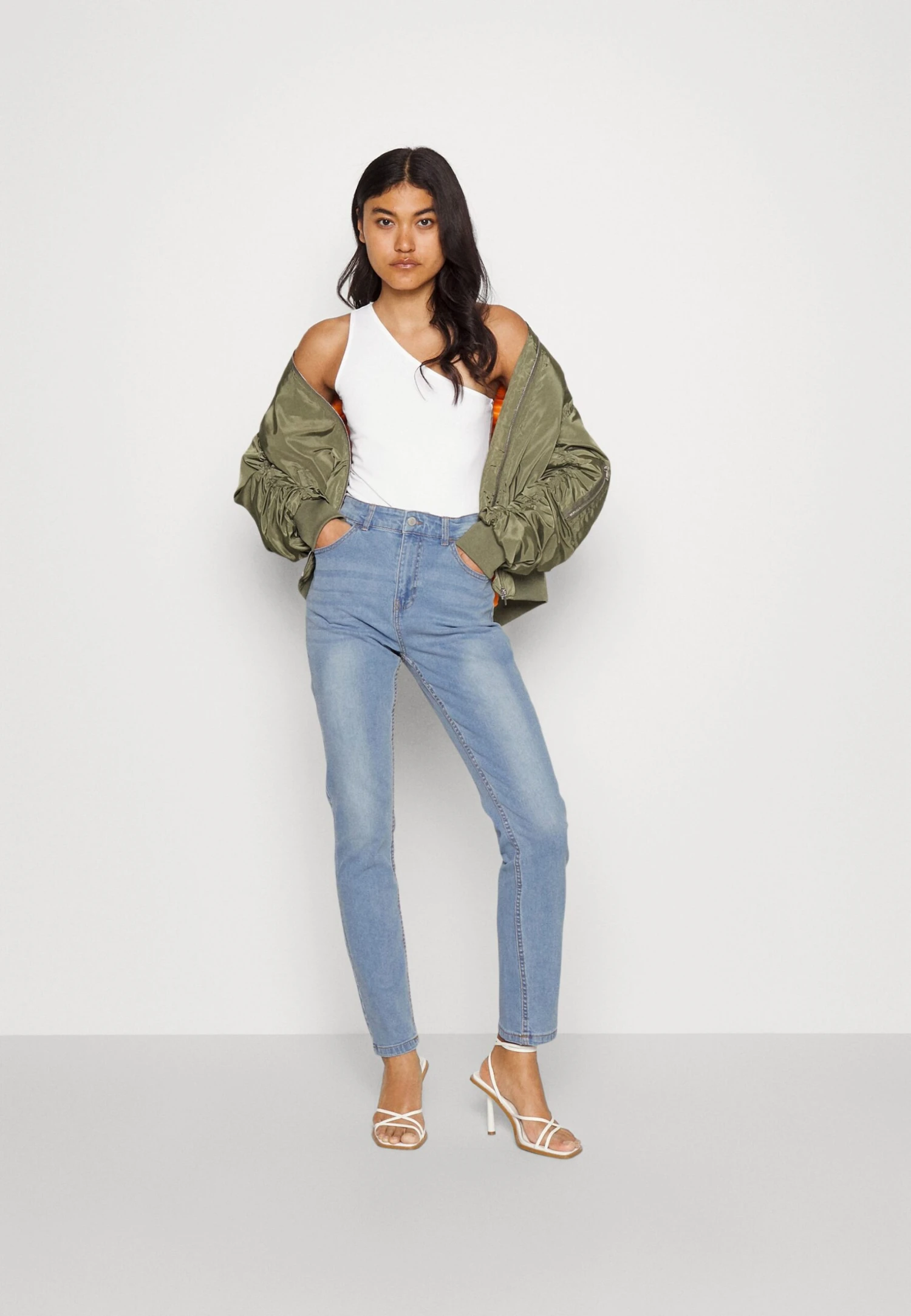 Even&Odd 2 Pack - Topper - White/Light Green 3 Even&Odd 2 Pack - Topper - White/Light Green