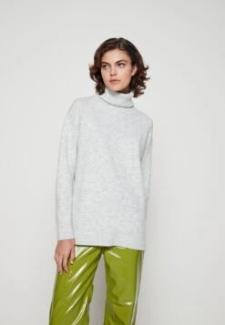 Even&Odd Strikkegenser - Mottled Light Grey