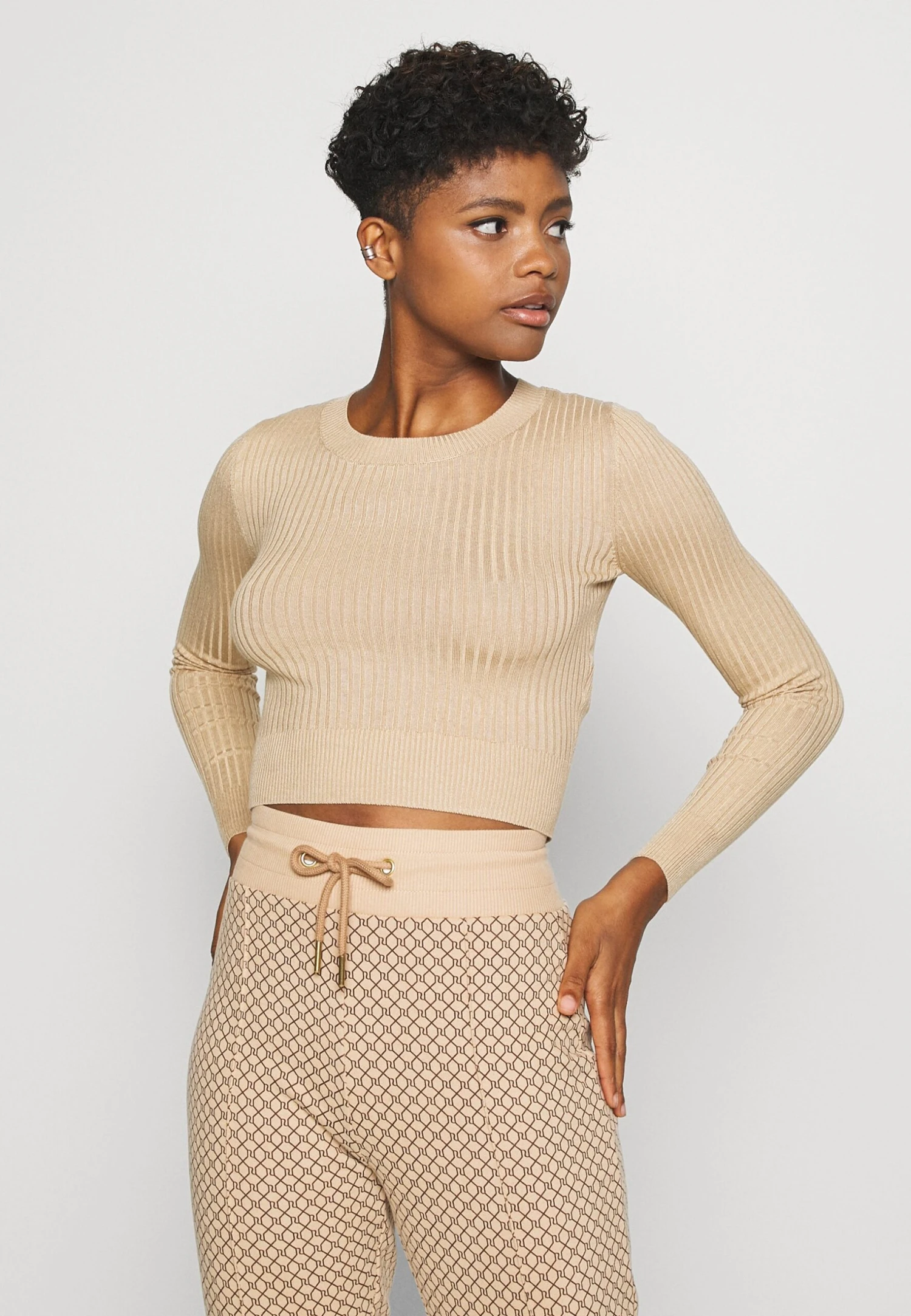 Even&Odd 2 Pack - Strikkegenser - Black/Sand 5 Even&Odd 2 Pack - Strikkegenser - Black/Sand - Bilde 3