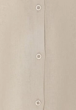 Even&Odd Linen-Mix Button Down Blouse - Skjorte - Beige -Even&Odd 9cc57ab68b7349da903d38483eeb3286