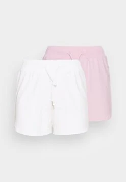 Even&Odd 2 Pack - Joggebukse - White/Pink -Even&Odd 9d7f30df0b2b4652a3f06b3417bf3830