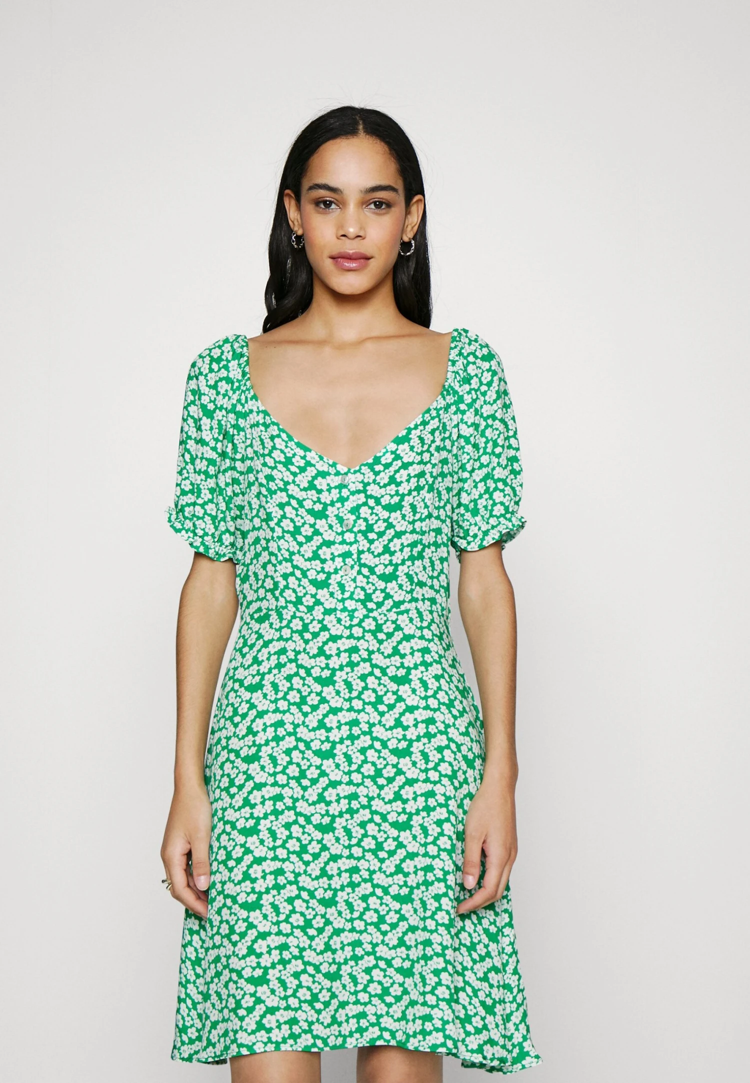 Even&Odd Kjole - Green/White 3 Even&Odd Kjole - Green/White