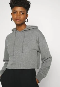 Even&Odd Basic - Cropped Oversized Hoodie - Hoodie - Mottled Grey 10 Even&Odd Basic - Cropped Oversized Hoodie - Hoodie - Mottled Grey -Even&Odd a515cc8d039c45de9f1c2da95b620511